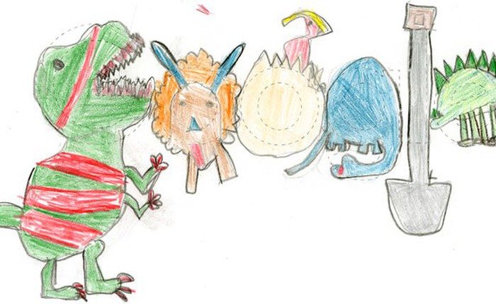 Bức vẽ nguệch ngoạc này vừa đoạt giải nhất cuộc thi Doodle 4 Google trị giá 30.000 USD, tác giả là một cô bé lớp 1