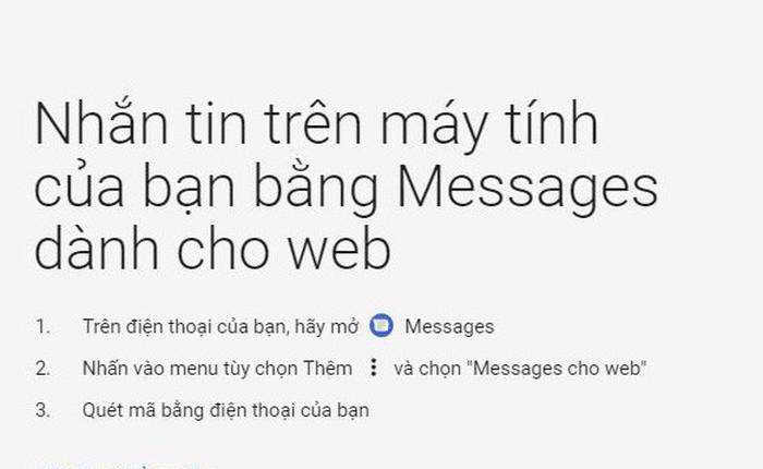 Google cập nhật Android Messages, cho phép gửi tin nhắn SMS qua máy tính