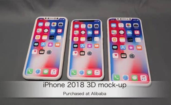 Lộ diện mô hình 3D của iPhone 2018, phiên bản Xs Plus không có màn hình 6.5 inch như tin đồn trước đó?
