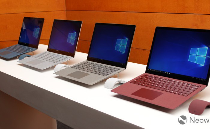 Microsoft bắt đầu bán Surface Laptop Core i5, RAM 8GB và SSD 128GB với giá 999 USD