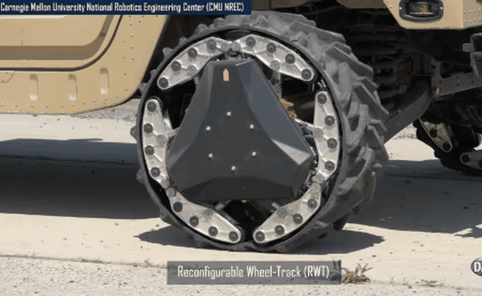 DARPA phát minh lại cái bánh xe, thay đổi được hình dạng ngay khi đang di chuyển