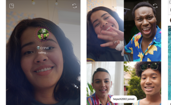 Instagram vừa được cập nhật tính năng chat video, chat video theo nhóm và một số hiệu ứng mới