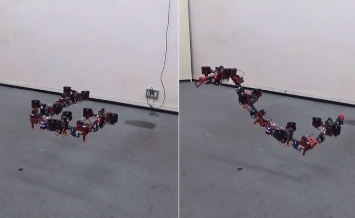 Làm drone chán rồi, người Nhật chế tạo hẳn robot rồng bay lượn uốn éo như phim