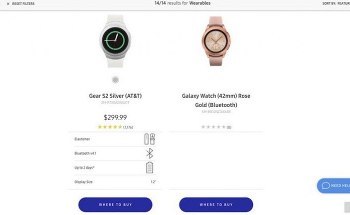 Samsung vô tình để lộ hình ảnh đầu tiên của chiếc đồng hồ Galaxy Watch