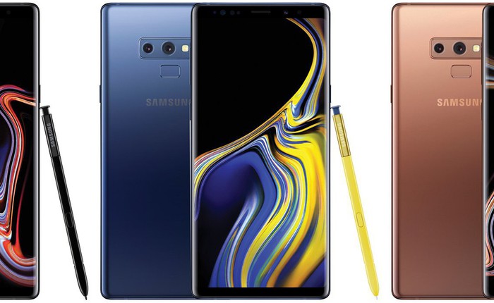 Lộ danh sách màu sắc của Galaxy Note9 mà Samsung sẽ bán tại Việt Nam