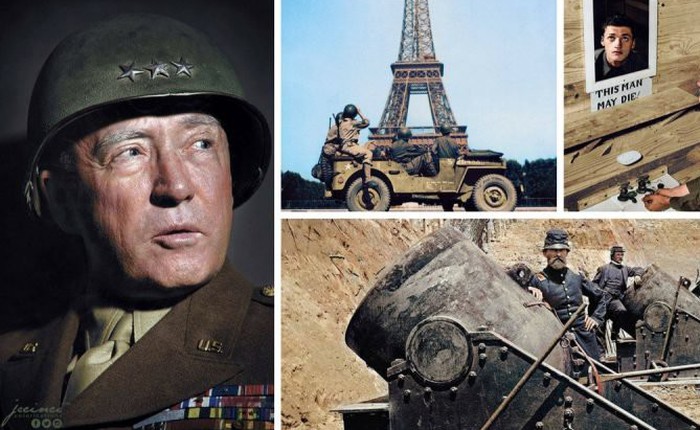 Ngỡ ngàng trước những bức ảnh lịch sử Thế chiến thứ 2 đã được phục chế và tô màu