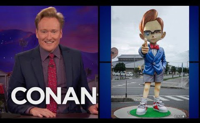 Chết cười với cuộc chiến tranh giành tên tuổi giữa Conan O'Brien và thị trấn khai sinh ra Thám tử Conan