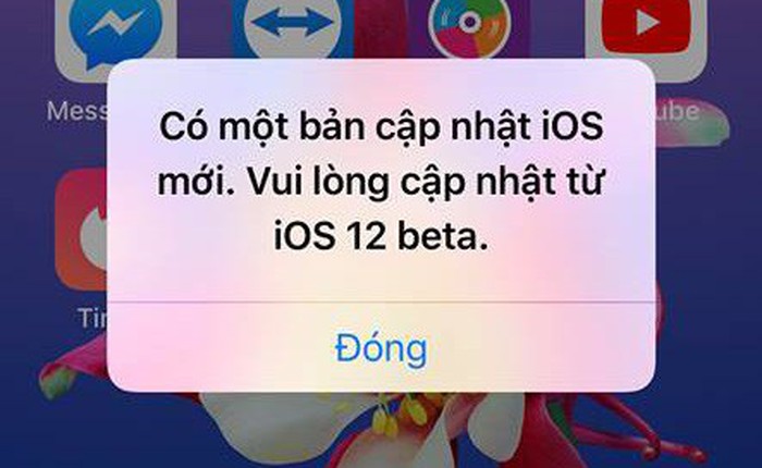 iOS 12 beta gặp lỗi, liên tục hiển thị thông báo nhắc người dùng cập nhật dù đang cài phiên bản mới nhất