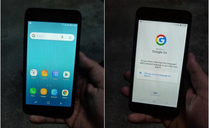Cuối cùng hình hài của chiếc smartphone chạy Android Go đầu tiên của Samsung đã lộ diện