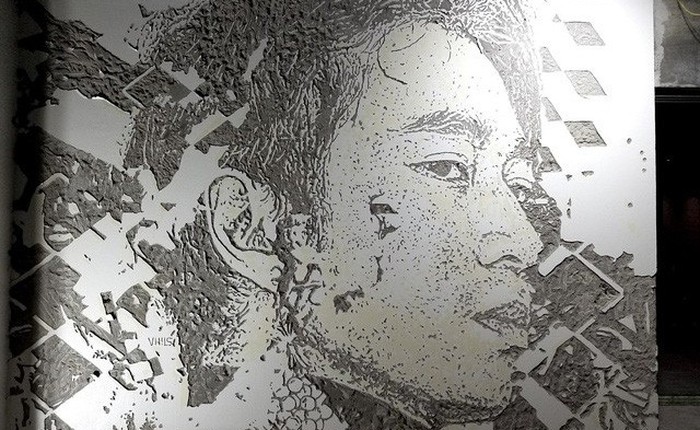 Bức tường điêu khắc chân dung Karik gây sốt trong giới trẻ yêu nghệ thuật thành thị Việt Nam