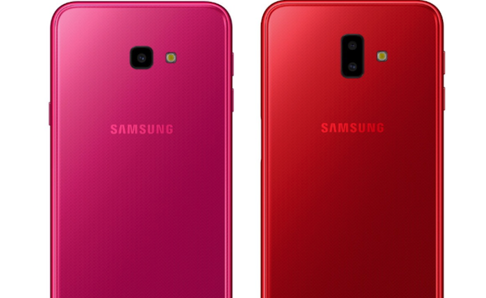 Samsung trình làng Galaxy J6+, Galaxy J4+: Màn hình vô cực, pin 3.300 mAh, cảm biến vân tay đặt bên sườn máy