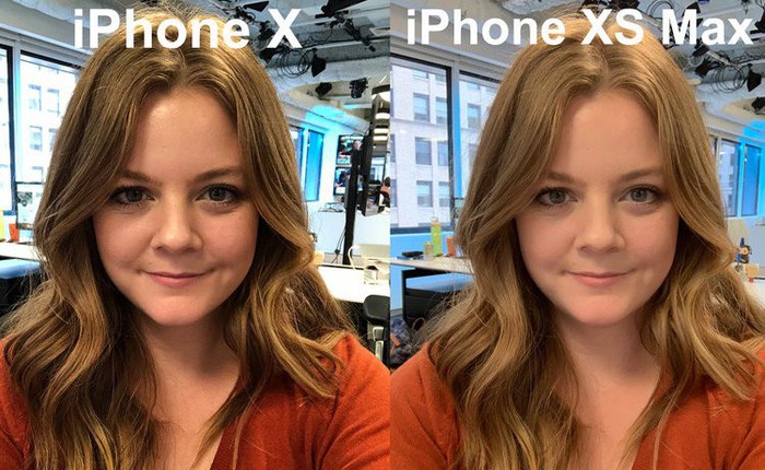 Một số người dùng nhận thấy rằng camera selfie của iPhone Xs sử dụng bộ lọc làm mịn da giúp ảnh đẹp hơn, chứ không có công nghệ cao cấp gì cả