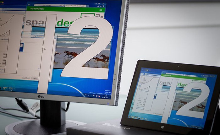 Hô biến chiếc tablet bên cạnh thành màn hình phụ cho máy tính để tăng hiệu suất công việc