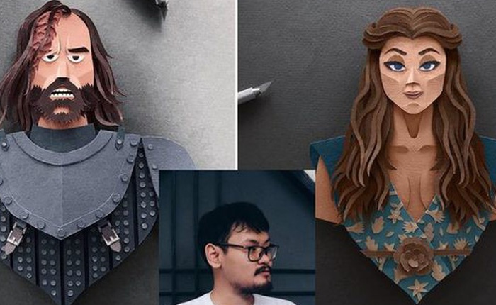 Ngắm trọn bộ nhân vật trong series phim Game of Thrones được tạo hình từ nghệ thuật cắt giấy điêu luyện