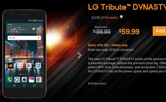 LG Tribute Dynasty chính thức trình làng, chip 8 nhân, giá 100 USD