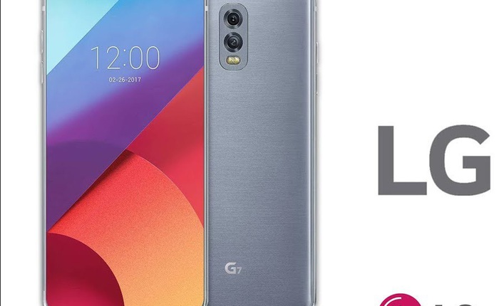 Lộ ảnh render của LG G7: gần như không có viền dưới, camera selfie kép