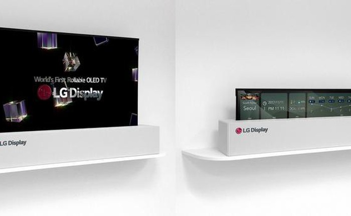 [CES 2018] LG ra mắt màn hình OLED 65 inch có thể cuộn tròn đầu tiên trên thế giới