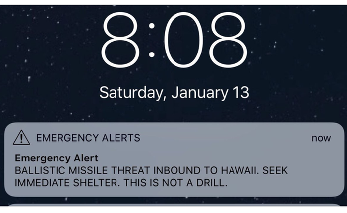 Báo động giả tên lửa tấn công tại Hawaii không phải lỗi của người đánh máy, mà là lỗi của người thiết kế phần mềm