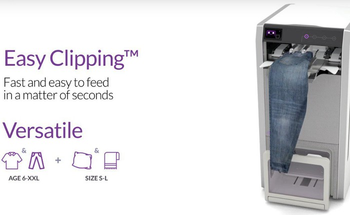 [CES 2018] Đây là chiếc máy có thể gấp tất tật quần áo của bạn chỉ trong 4 phút