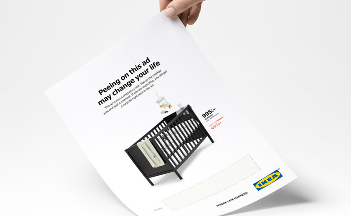 Quảng cáo in mới nhất của IKEA: Hãy tè lên để được giảm giá!