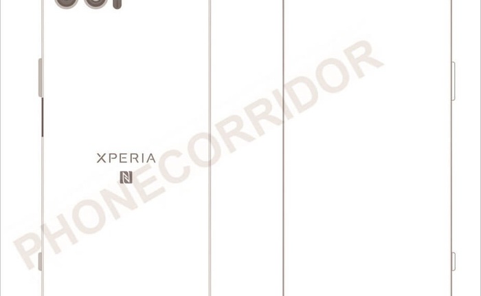 Lộ diện bản vẽ của Sony Xperia XZ Pro: màn OLED 4K 18:9, loa stereo và vị trí đặt camera kép mới lạ