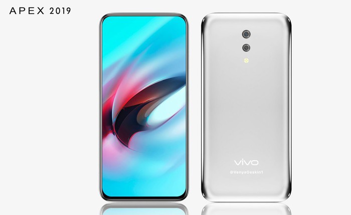 Tiếp tục lộ thiết kế ấn tượng của smartphone không nút bấm Vivo Apex 2019