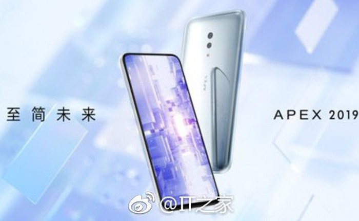 Vivo APEX 2019 với thiết kế không cổng, không lỗ, lộ diện trước giờ ra mắt