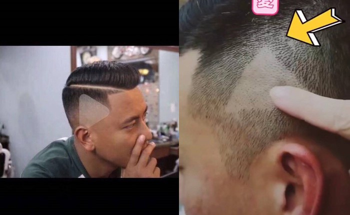 Góc oái oăm: Chụp màn hình ẩu đưa thợ cắt tóc, anh chàng Trung Quốc được luôn nút "play" trên đầu