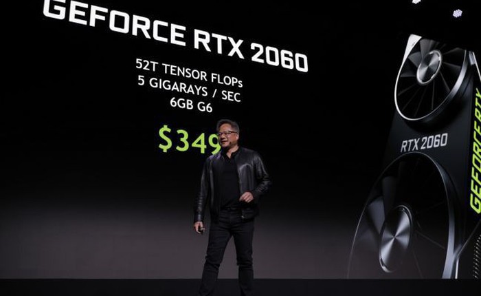 [CES 2019] Nvidia ra mắt card đồ họa RTX 2060, mạnh hơn GTX 1070 Ti, giá 350 USD