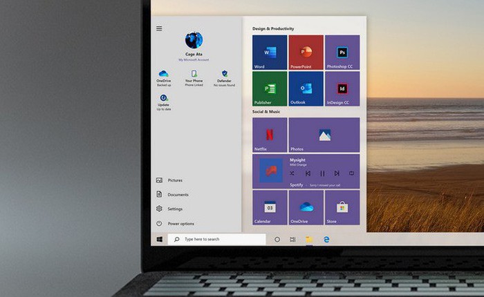 Ngắm ý tưởng Start Menu mới với thiết kế hiện đại và thanh thoát hơn trên Windows 10
