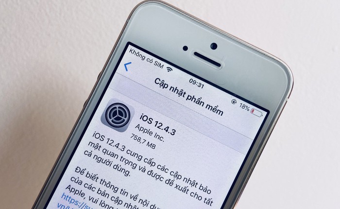 Tung ra iOS 12.4.3 cho iPhone 5s và iPhone 6, Apple vẫn chưa bỏ rơi thiết bị đời cũ