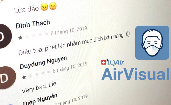 Đại diện AirVisual: Chúng tôi gỡ app vì bị quá nhiều người Việt đánh giá 1*
