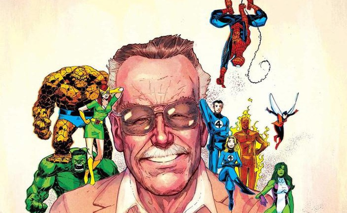 Marvel tri ân 1 năm ngày mất của Stan Lee với bức vẽ "bố già" quây quần bên đàn con siêu anh hùng đầy xúc động