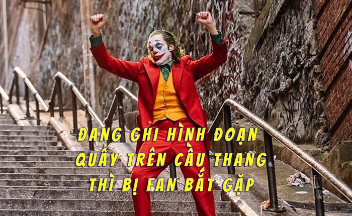 Fan may mắn nhất năm: Được trực tiếp xem cảnh Joker nhảy múa điên loạn trên cầu thang trước khi bom tấn này ra rạp