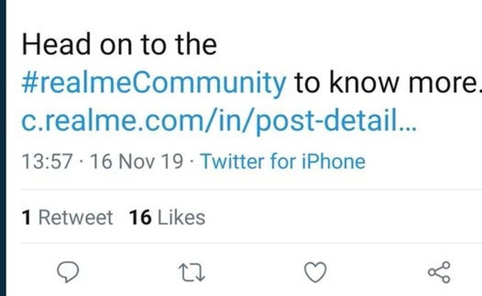 CEO Realme bị phát hiện đăng bài trên Twitter bằng iPhone