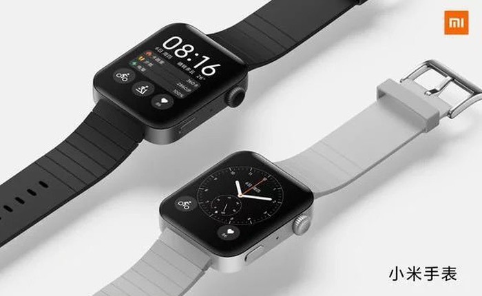 Xiaomi chia sẻ hình ảnh chính thức của đồng hồ thông minh Mi Watch, rất giống với Apple Watch