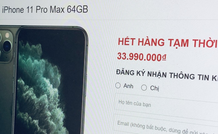 iPhone 11 Pro Max cháy hàng tại Việt Nam dù giá cao