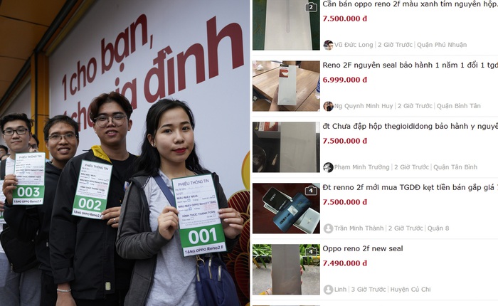 Oppo khuyến mãi "mua 1 tặng 1", người Việt tranh thủ kiếm lời