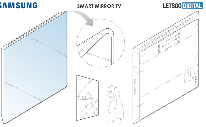 Samsung được cấp bằng sáng chế TV kiêm gương thông minh