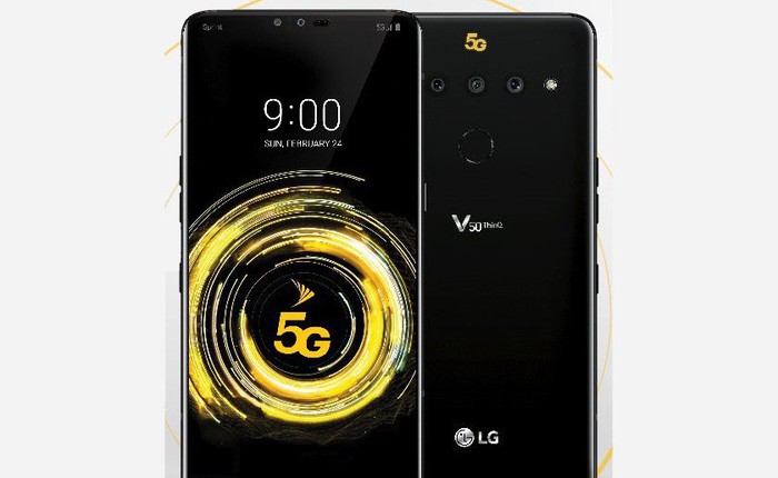 LG V50 ThinQ lộ diện: Tai thỏ, 3 camera sau, hỗ trợ mạng 5G, ra mắt 24/2