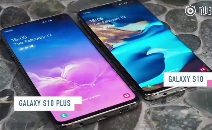 Chưa ra mắt nhưng Galaxy S10 và S10+ đã có video trên tay rõ nét, xác nhận thiết kế và tính năng mới
