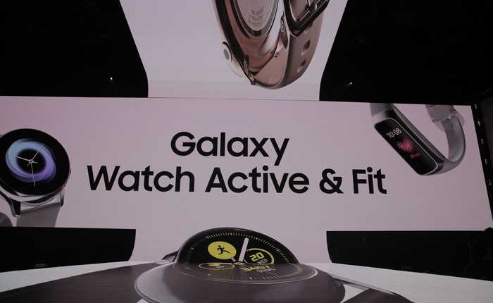 Samsung ra mắt đồng hồ thông minh Galaxy Watch Active và vòng tay Galaxy Fit hỗ trợ người yêu thể thao