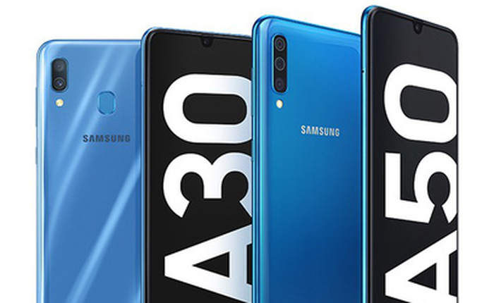 Samsung trình làng Galaxy A50, Galaxy A30, màn hình Infinity-U, 3 camera sau, cảm biến vân tay dưới màn hình