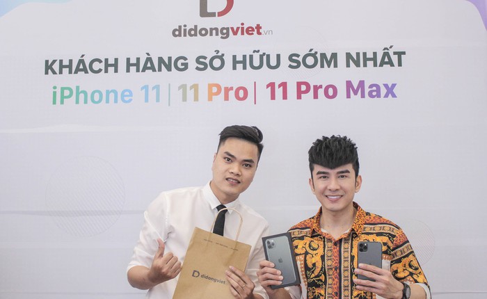 "Anh Bo" Đan Trường bất ngờ đến Di Động Việt để tậu iPhone 11 Pro Max