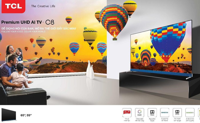 TCL Premium UHD AI C8 TV - Combo hoàn hảo của giải trí và công nghệ AI