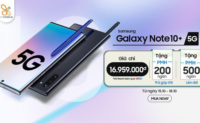Galaxy Note 10+ 5G giá chỉ 16,9 triệu đồng đáng mua bậc nhất hiện nay