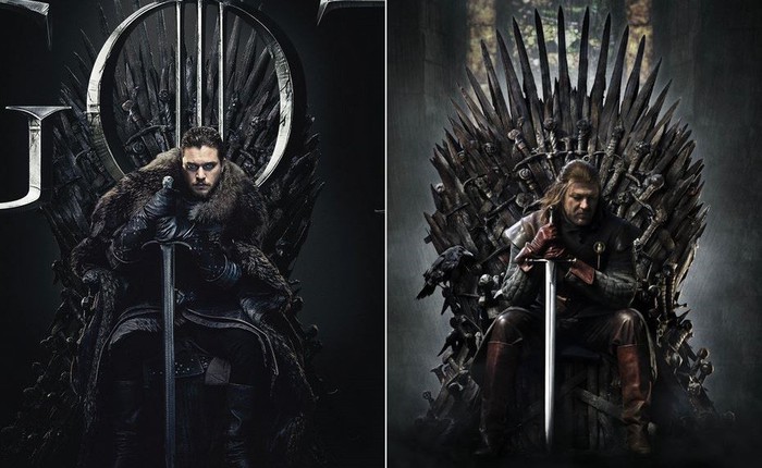 Tung bộ poster Game of Thrones mùa cuối giống hệt mùa 1, HBO khiến fan tưởng nhớ Ned Stark