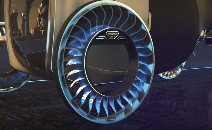 Độc đáo ý tưởng lốp xe kiêm cánh quạt, vừa là bánh xe đi trên mặt đất nhưng cũng có thể biến thành cánh quạt khi bay