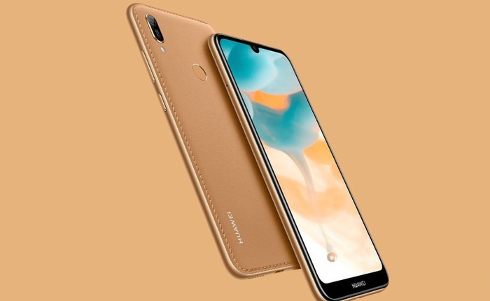 Huawei Y6 (2019) ra mắt: Mặt lưng bằng da, màn hình giọt nước, chip MediaTek Helio A22