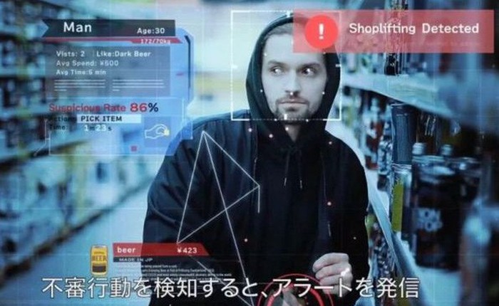 AI Nhật Bản có thể phát hiện ra kẻ nào đang chuẩn bị ăn trộm trong siêu thị
